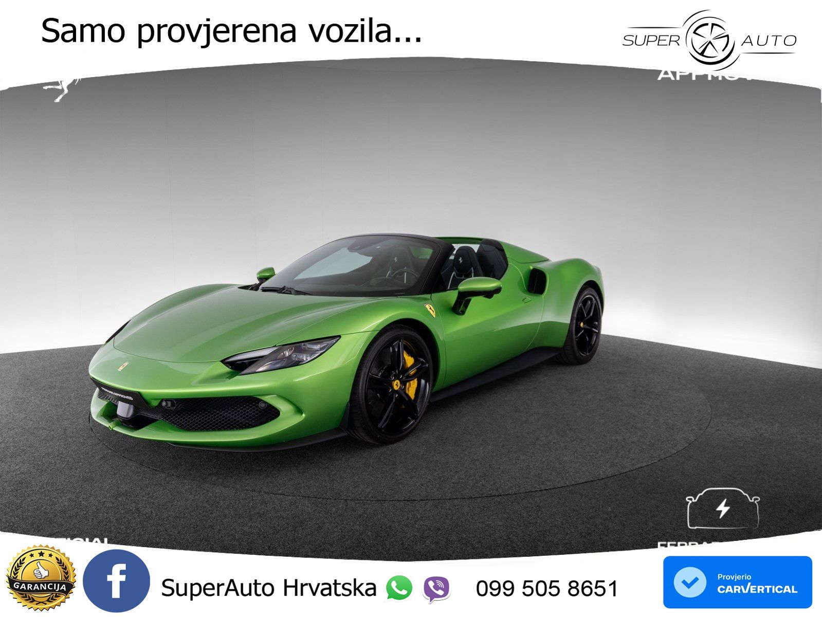 Ferrari 296 GTS 3.0 V6 (830 KS) F1 DCT LED+ACC