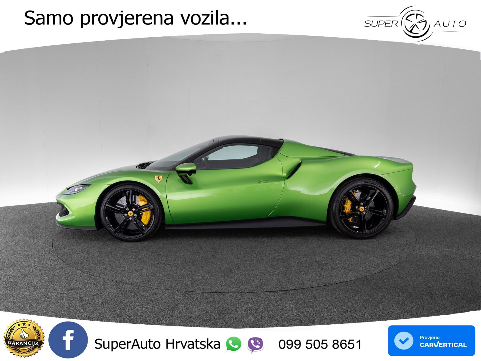 Ferrari 296 GTS 3.0 V6 (830 KS) F1 DCT LED+ACC