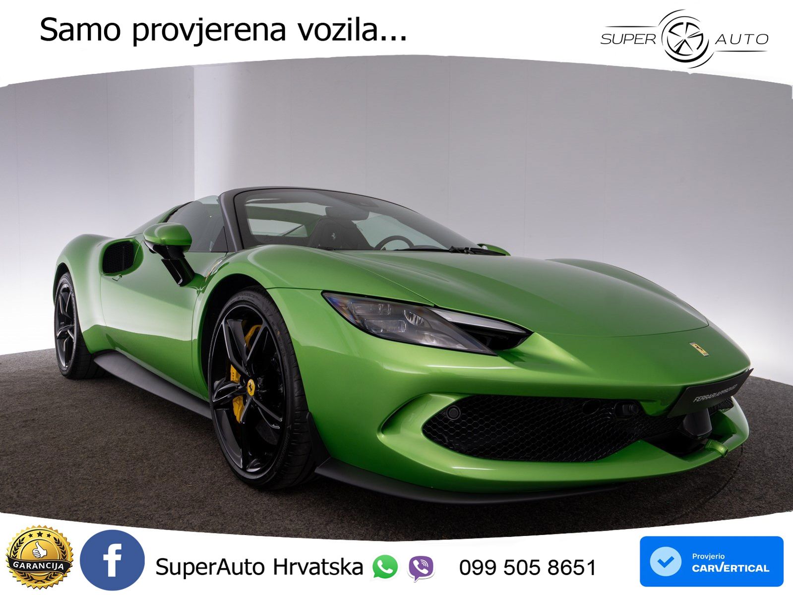 Ferrari 296 GTS 3.0 V6 (830 KS) F1 DCT LED+ACC