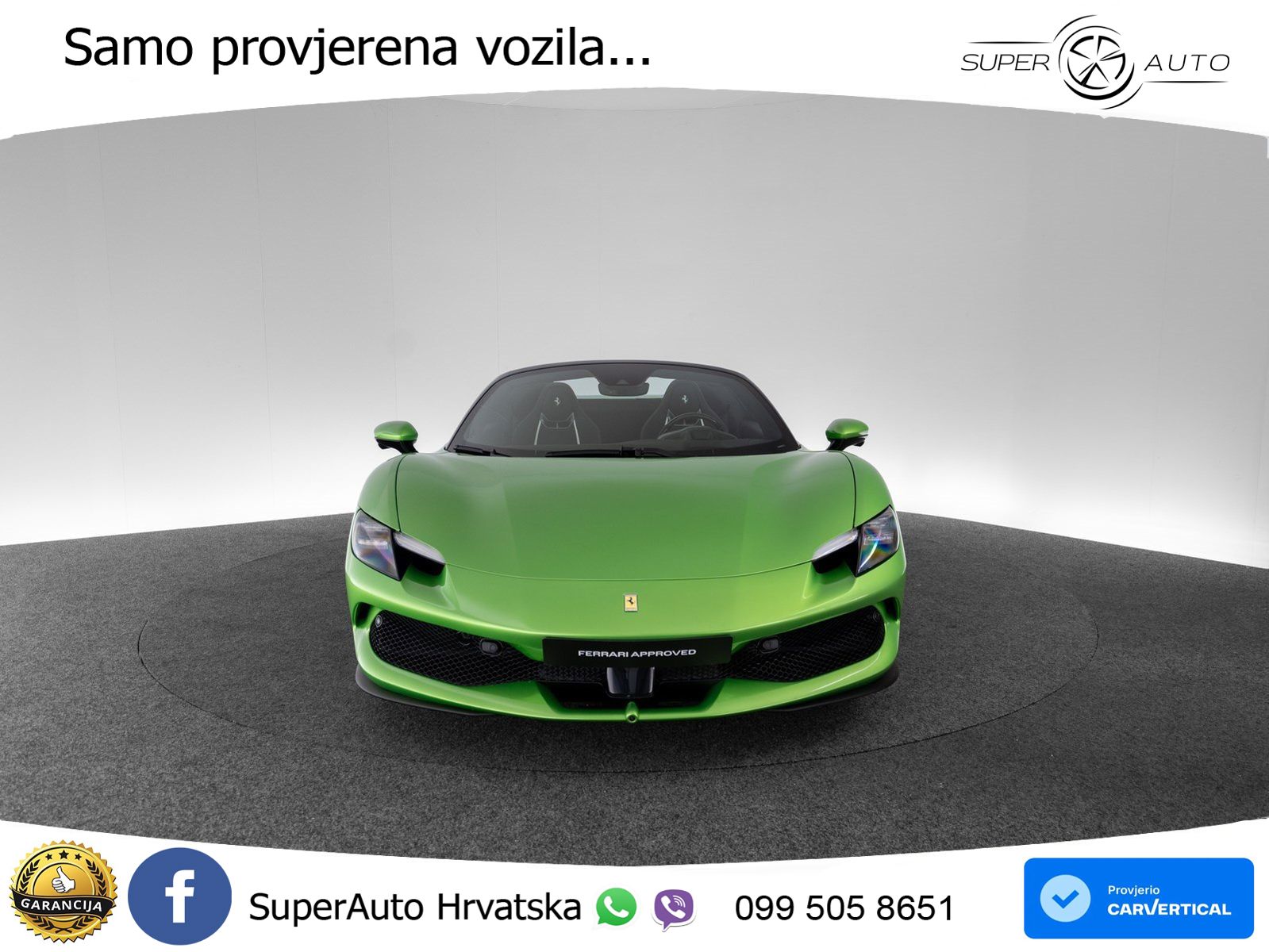 Ferrari 296 GTS 3.0 V6 (830 KS) F1 DCT LED+ACC