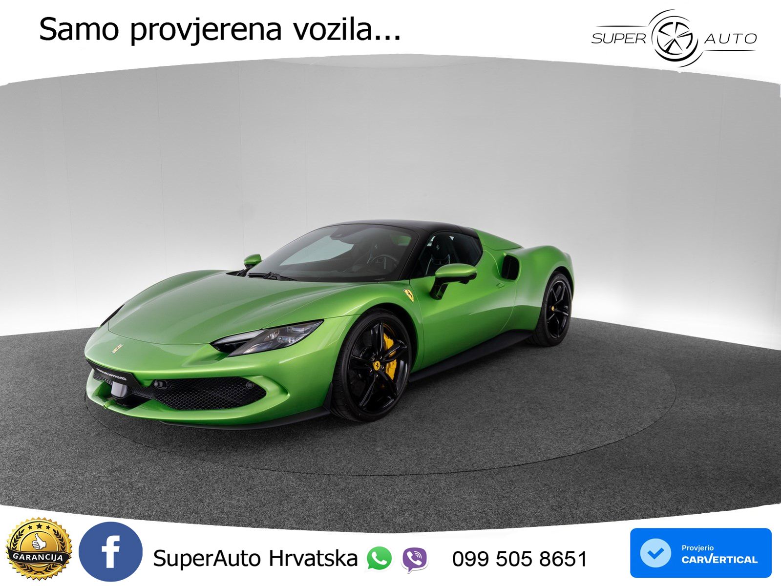 Ferrari 296 GTS 3.0 V6 (830 KS) F1 DCT LED+ACC