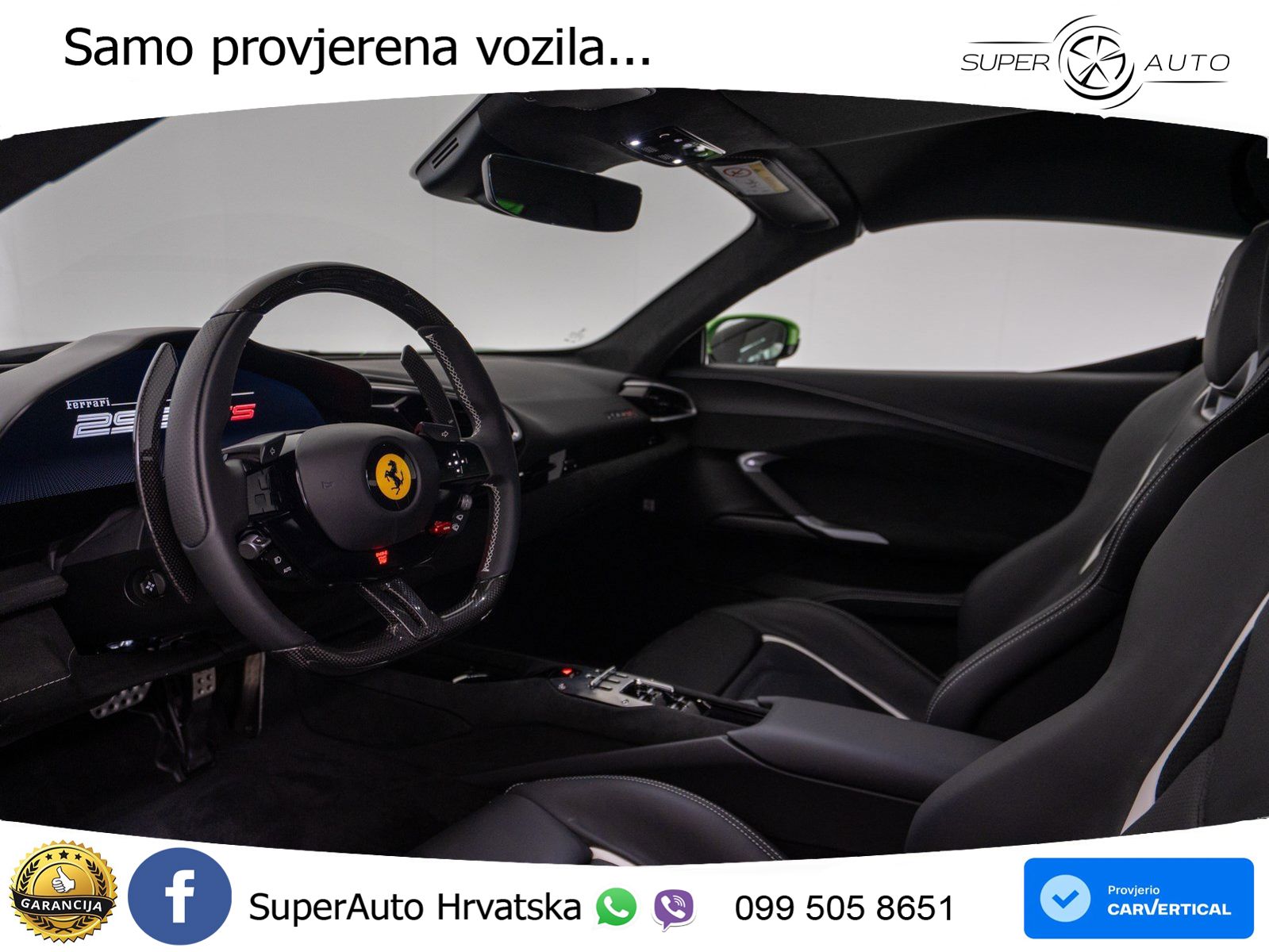 Ferrari 296 GTS 3.0 V6 (830 KS) F1 DCT LED+ACC
