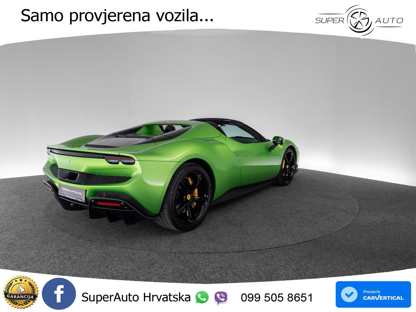 Ferrari 296 GTS 3.0 V6 (830 KS) F1 DCT LED+ACC