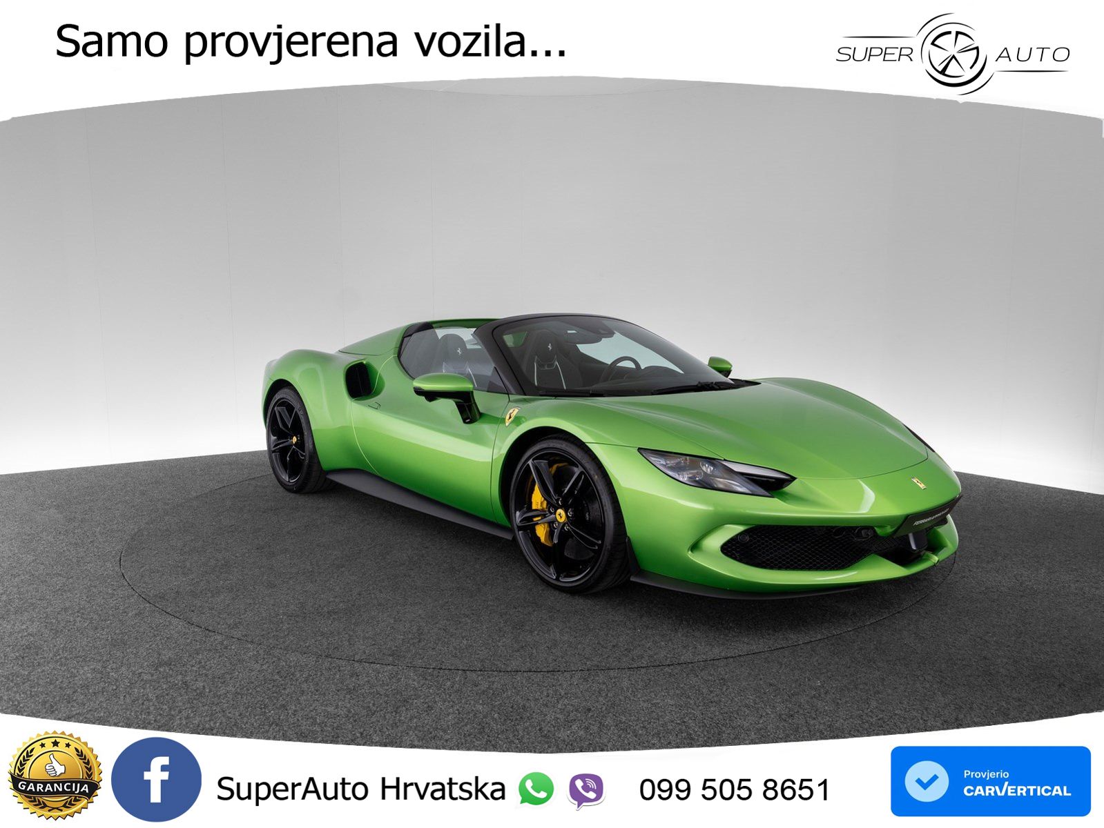 Ferrari 296 GTS 3.0 V6 (830 KS) F1 DCT LED+ACC