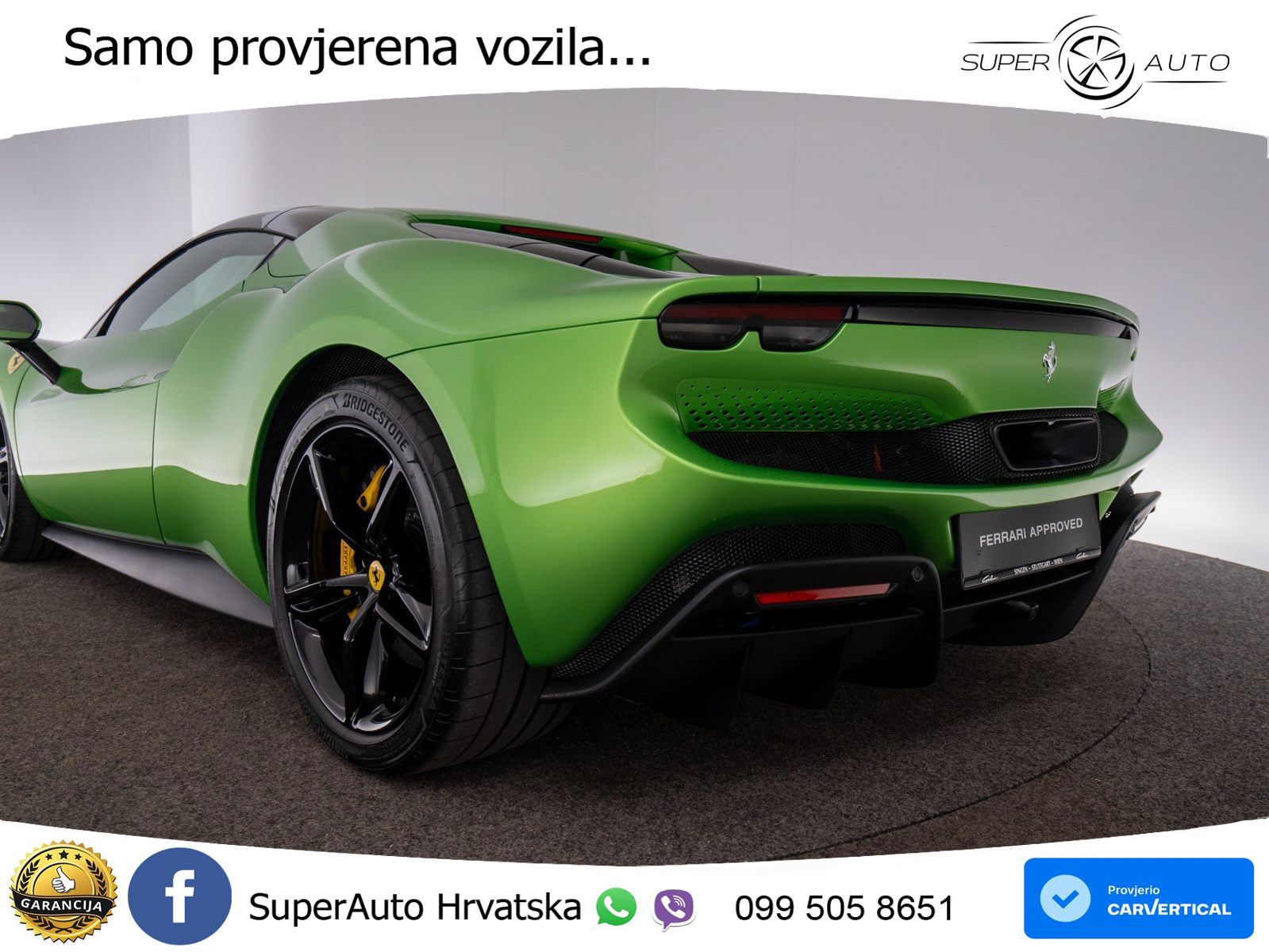 Ferrari 296 GTS 3.0 V6 (830 KS) F1 DCT LED+ACC