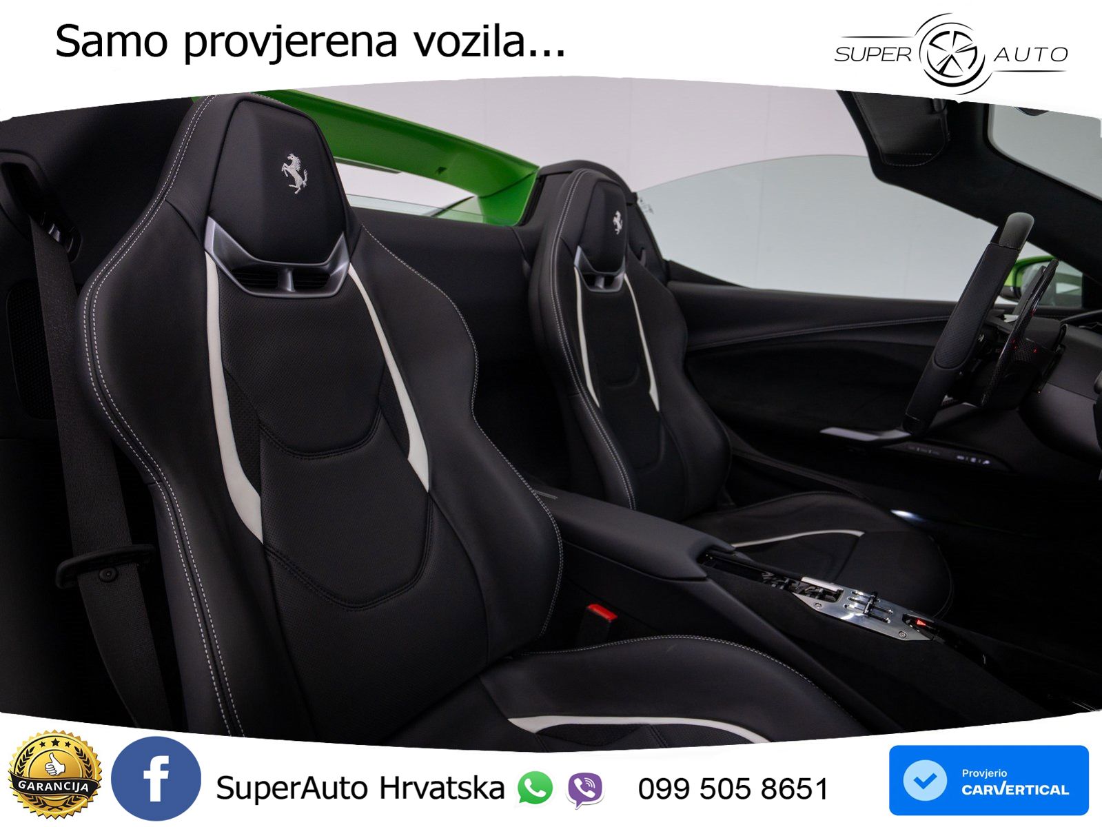Ferrari 296 GTS 3.0 V6 (830 KS) F1 DCT LED+ACC