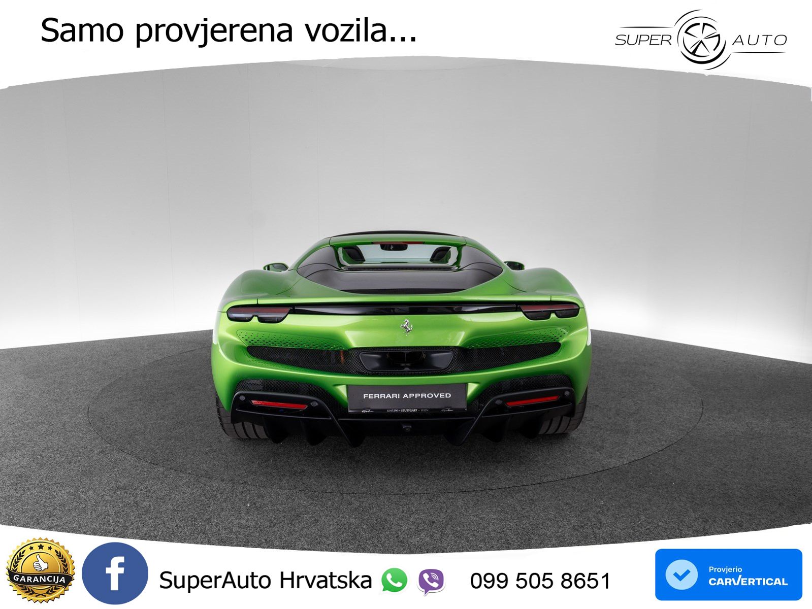 Ferrari 296 GTS 3.0 V6 (830 KS) F1 DCT LED+ACC