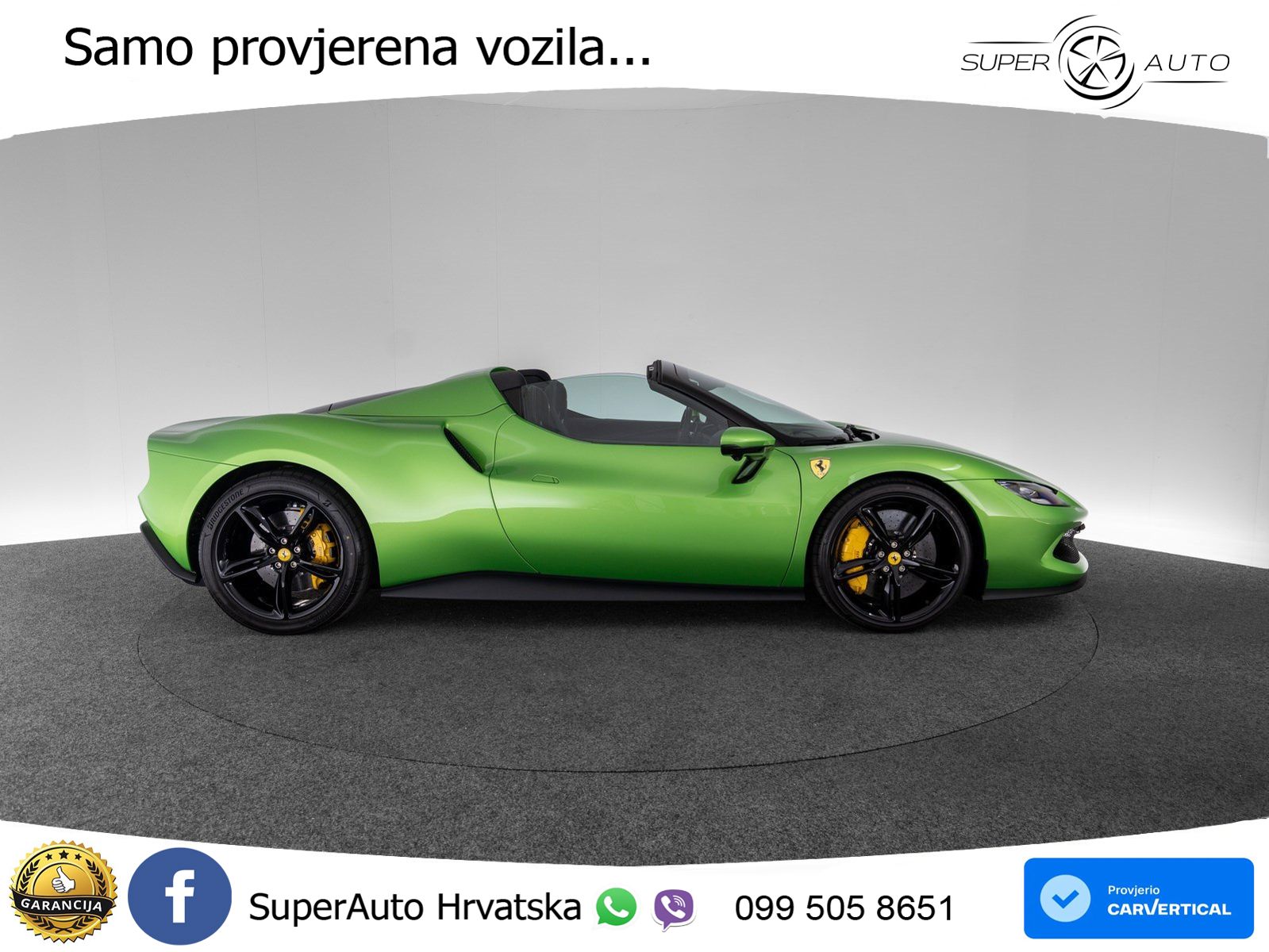 Ferrari 296 GTS 3.0 V6 (830 KS) F1 DCT LED+ACC