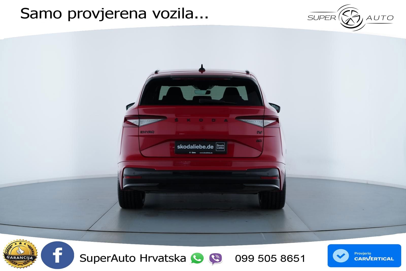 Škoda Enyaq iV 80 82 kWh (204 KS) SportLine LED+GR SJED+ACC