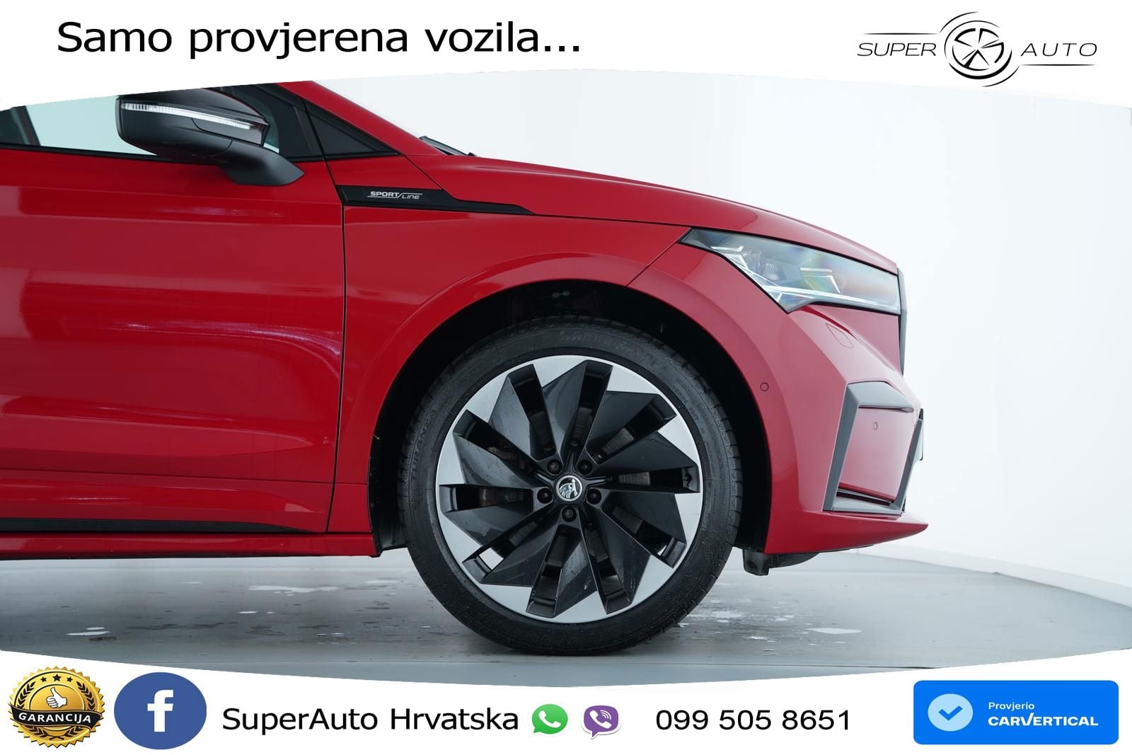 Škoda Enyaq iV 80 82 kWh (204 KS) SportLine LED+GR SJED+ACC