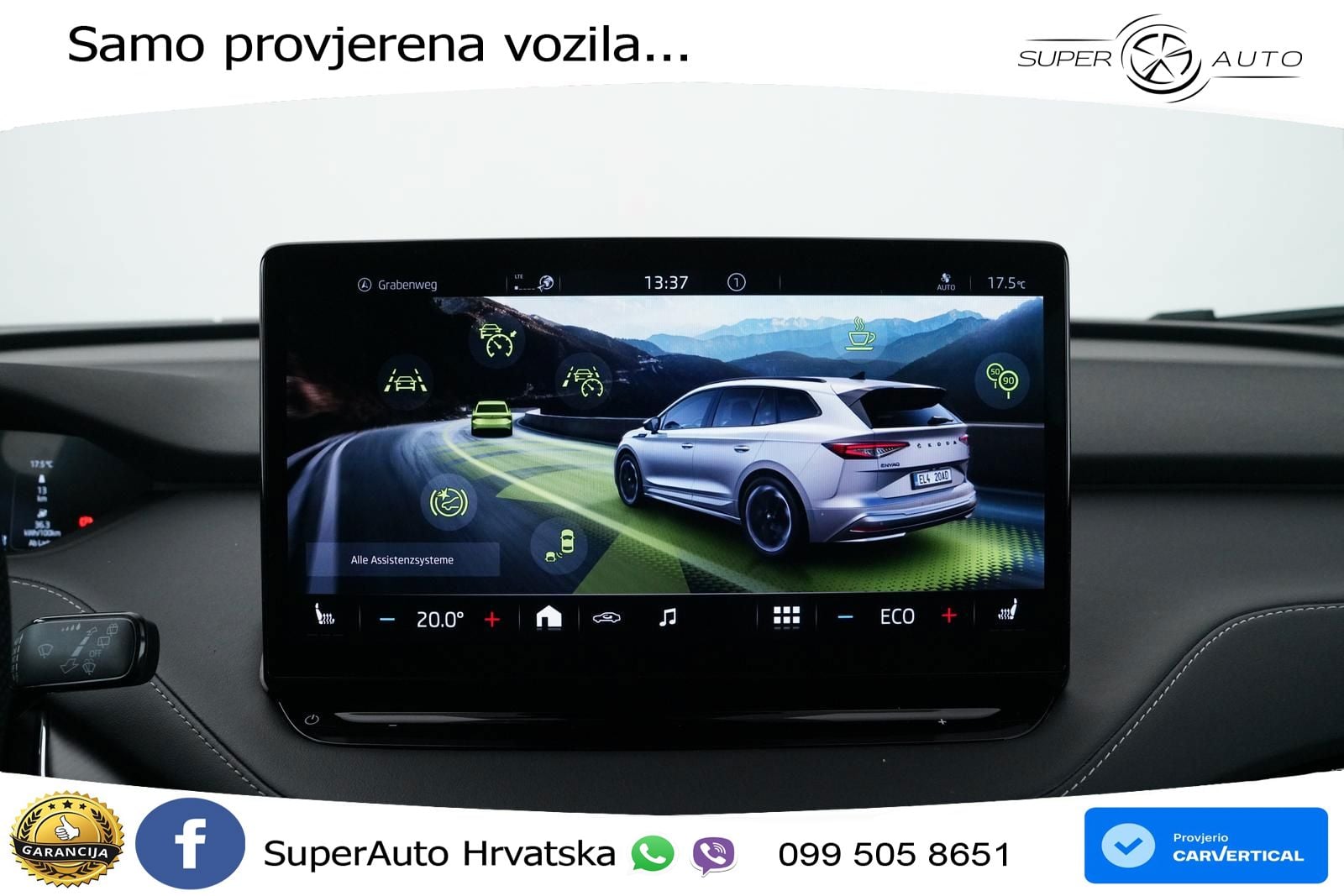 Škoda Enyaq iV 80 82 kWh (204 KS) SportLine LED+GR SJED+ACC