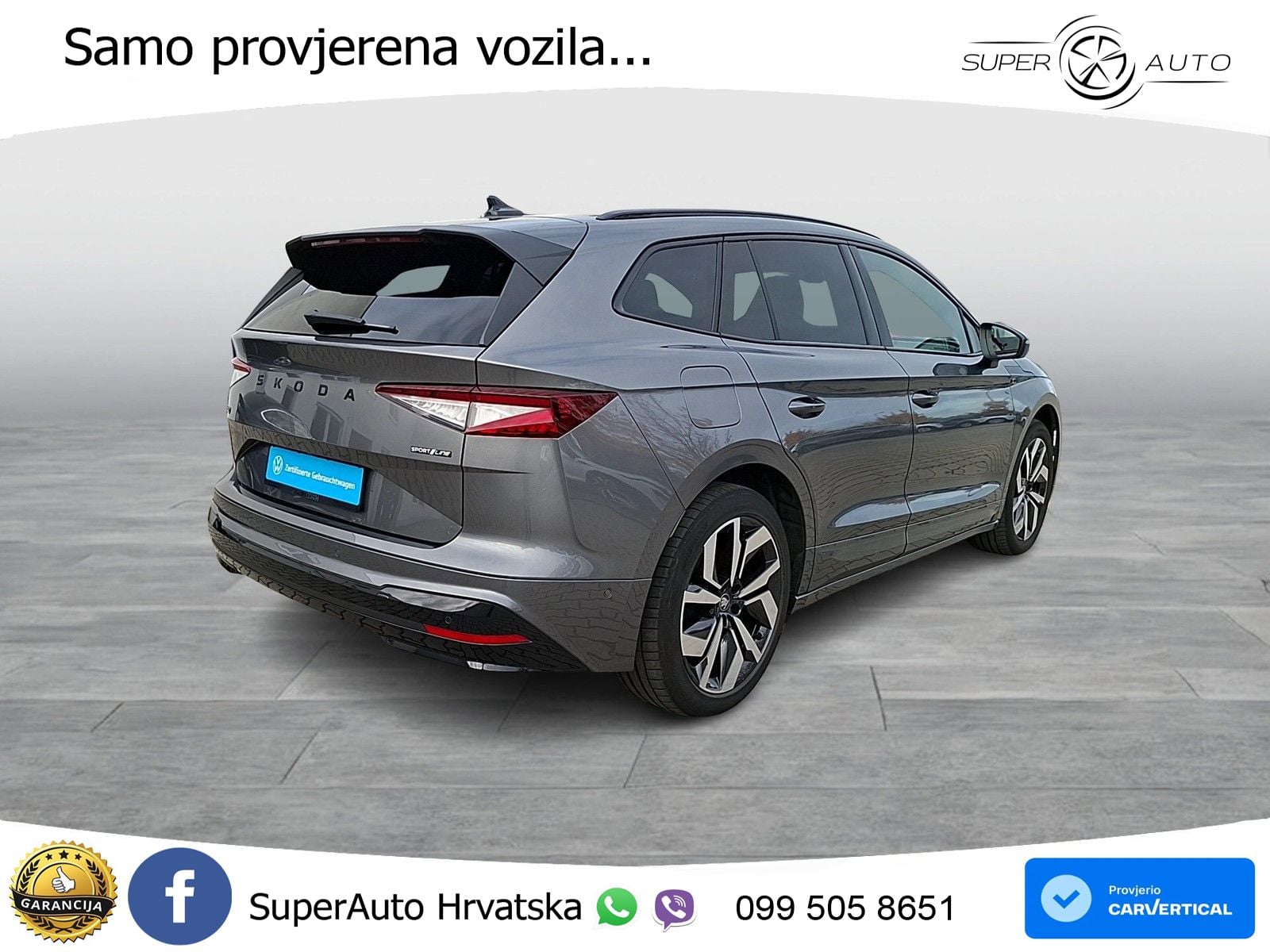 Škoda Enyaq 85x 82 kWh (286 KS) AWD SportLine MATRIX+GR SJED+KAM