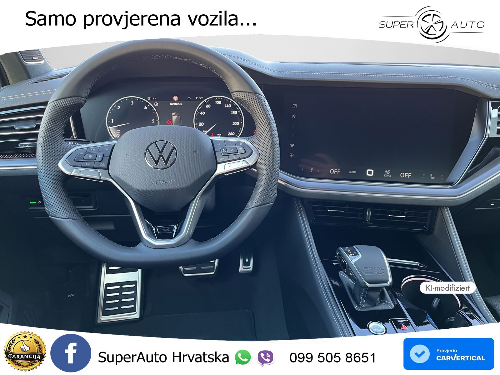 Volkswagen Touareg 3.0 V6 TDI (286 KS) 4MOTION Tiptronic ZRAČNI+ACC+GR SJED+KAM+PANO
