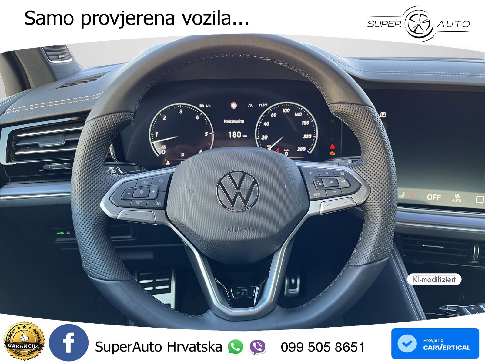 Volkswagen Touareg 3.0 V6 TDI (286 KS) 4MOTION Tiptronic ZRAČNI+ACC+GR SJED+KAM+PANO