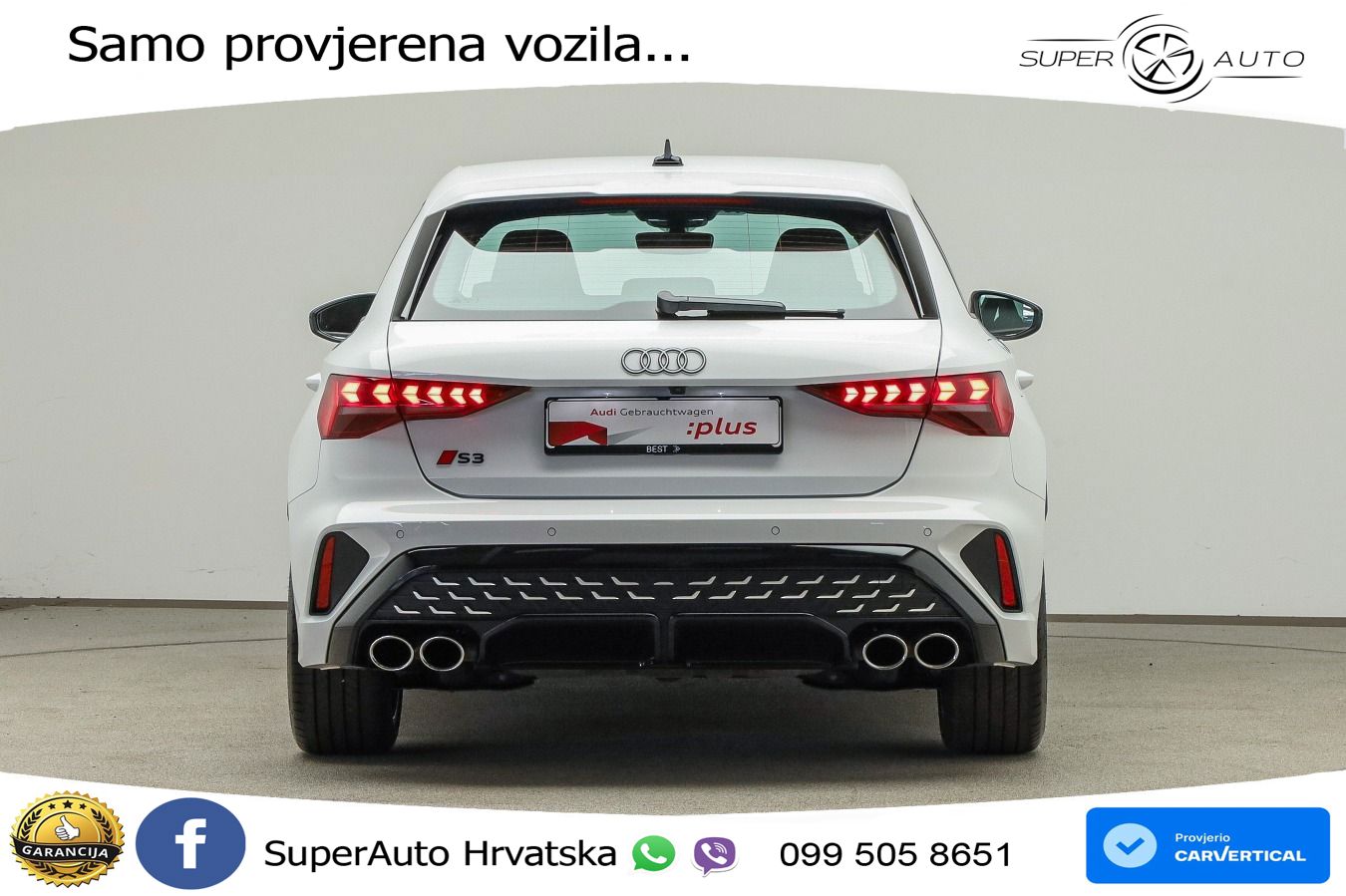 Audi S3 2.0 TFSI (333 KS) quattro S tronic LED+GR SJED+ACC