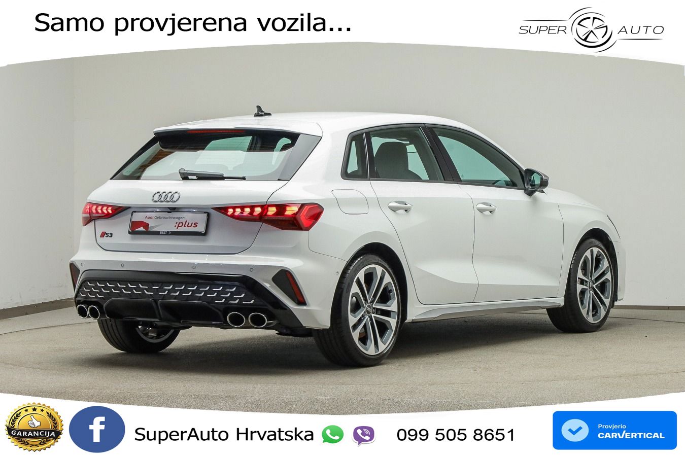 Audi S3 2.0 TFSI (333 KS) quattro S tronic LED+GR SJED+ACC