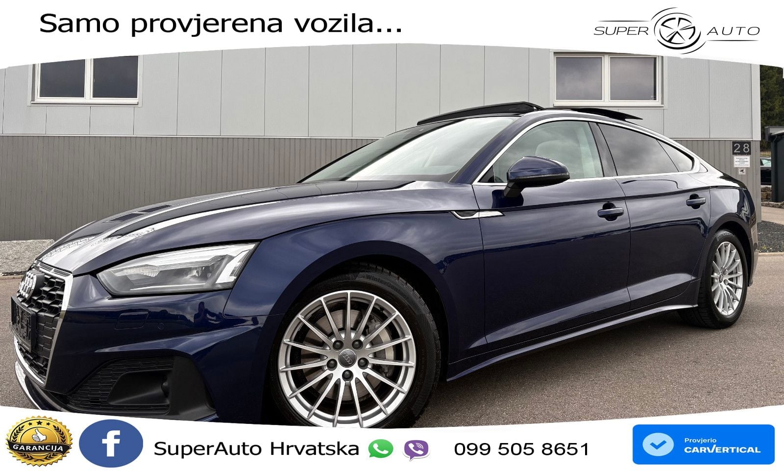 Audi A5 Sportback 40 TDI (204 KS) S tronic LED+GR SJED+ACC