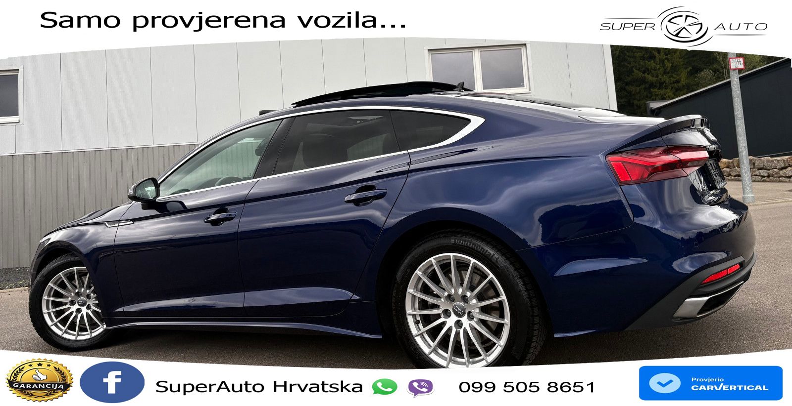 Audi A5 Sportback 40 TDI (204 KS) S tronic LED+GR SJED+ACC