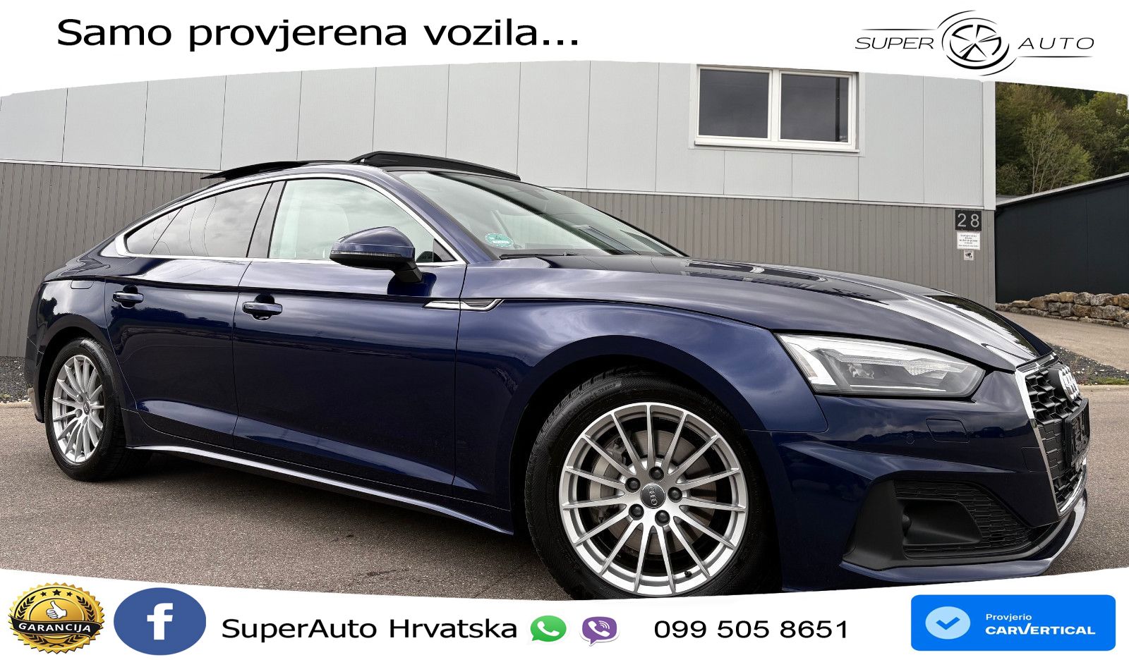 Audi A5 Sportback 40 TDI (204 KS) S tronic LED+GR SJED+ACC