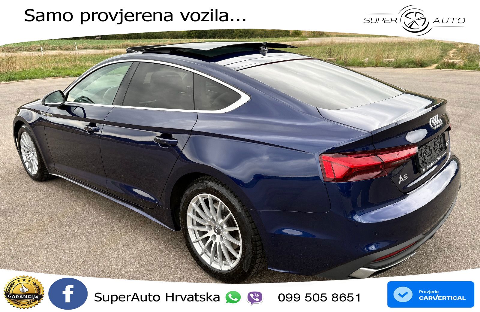 Audi A5 Sportback 40 TDI (204 KS) S tronic LED+GR SJED+ACC
