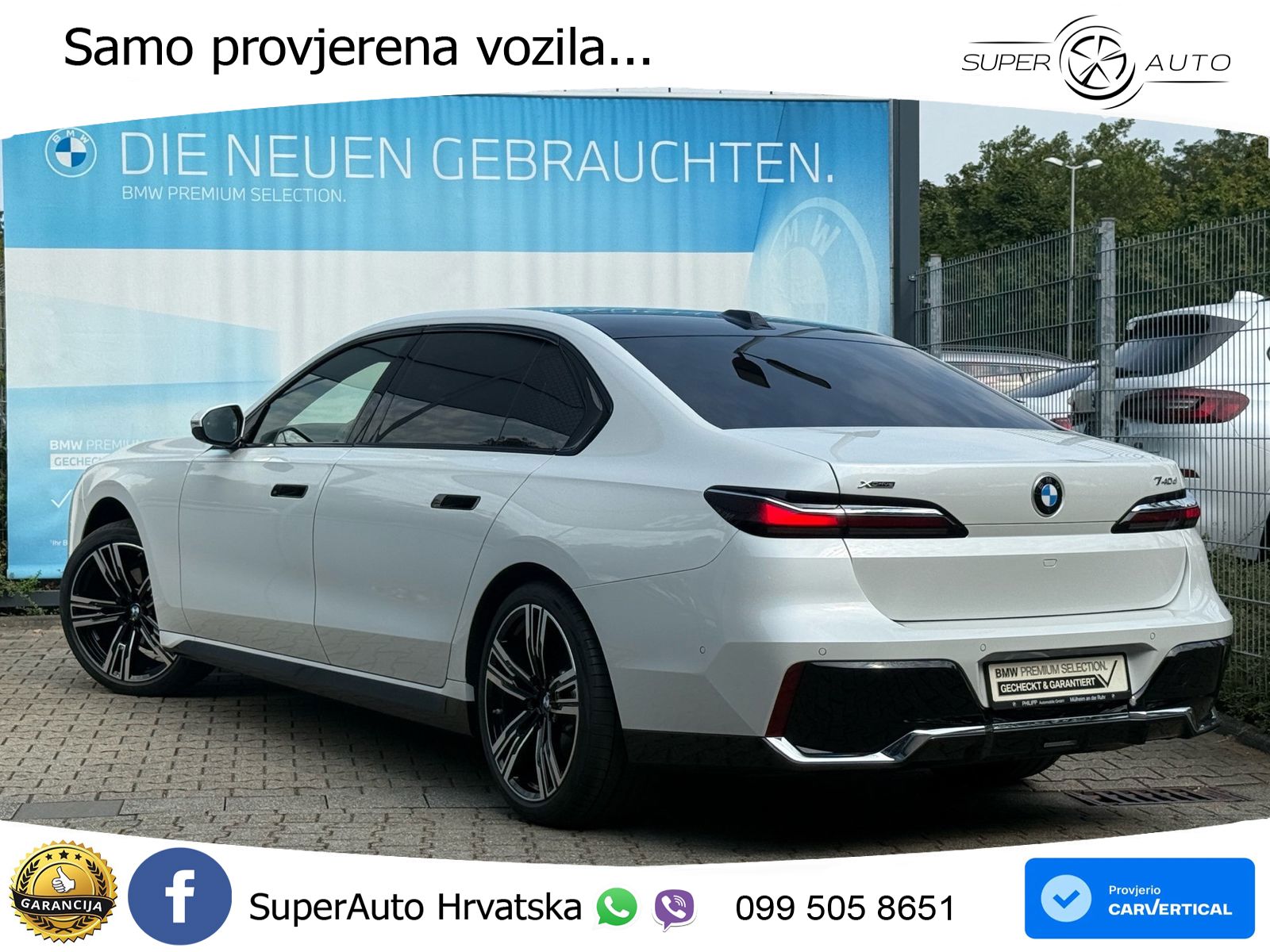 BMW 740d (299 KS) xDrive Steptronic M Sport ZRAČNI+ACC+GR SJED+KAM+PANO