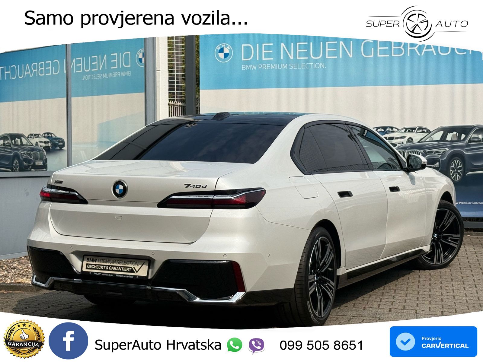 BMW 740d (299 KS) xDrive Steptronic M Sport ZRAČNI+ACC+GR SJED+KAM+PANO