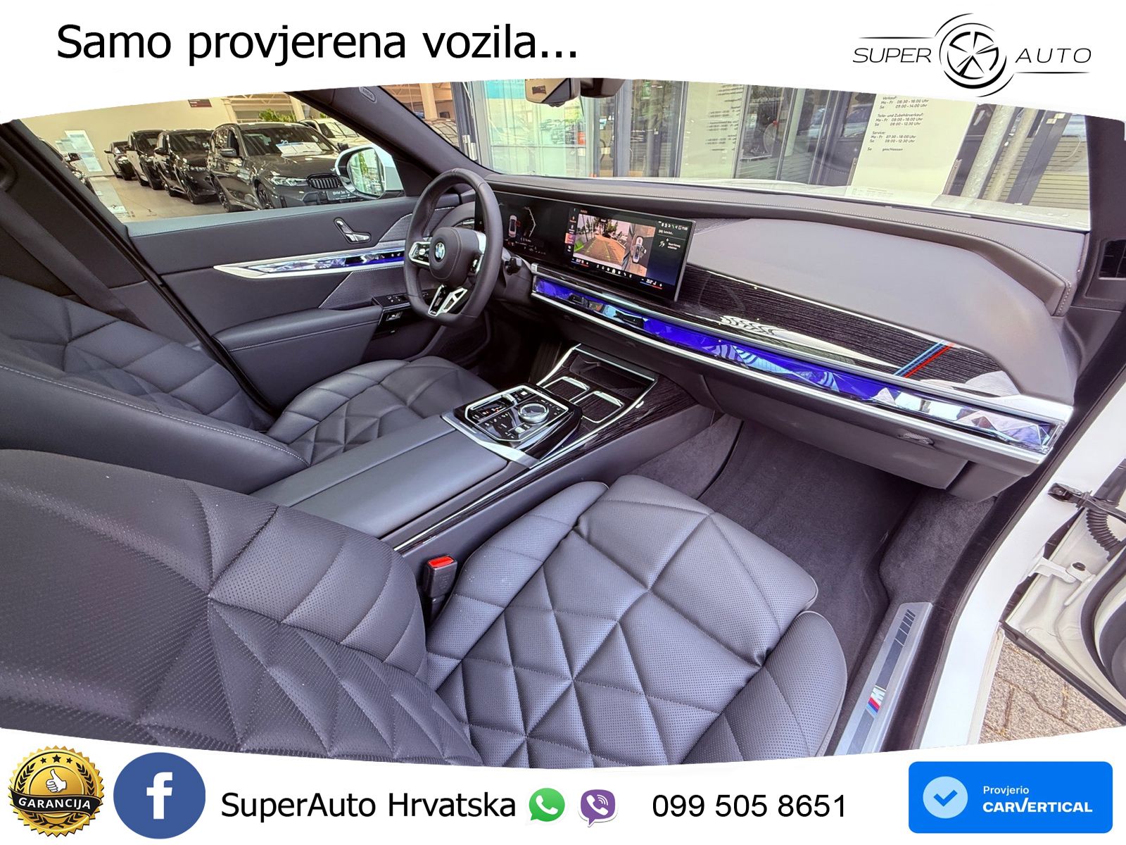 BMW 740d (299 KS) xDrive Steptronic M Sport ZRAČNI+ACC+GR SJED+KAM+PANO