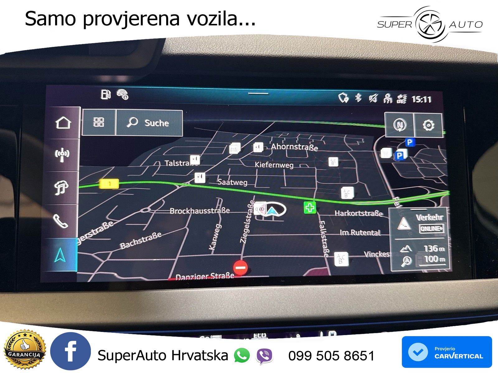 Audi A3 Sportback 40 TFSI (204 KS) quattro S tronic S line LED+GR SJED+ACC