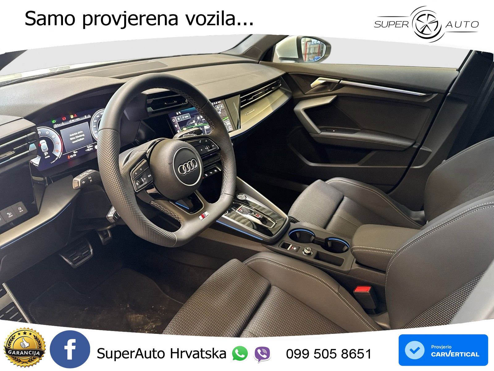 Audi A3 Sportback 40 TFSI (204 KS) quattro S tronic S line LED+GR SJED+ACC