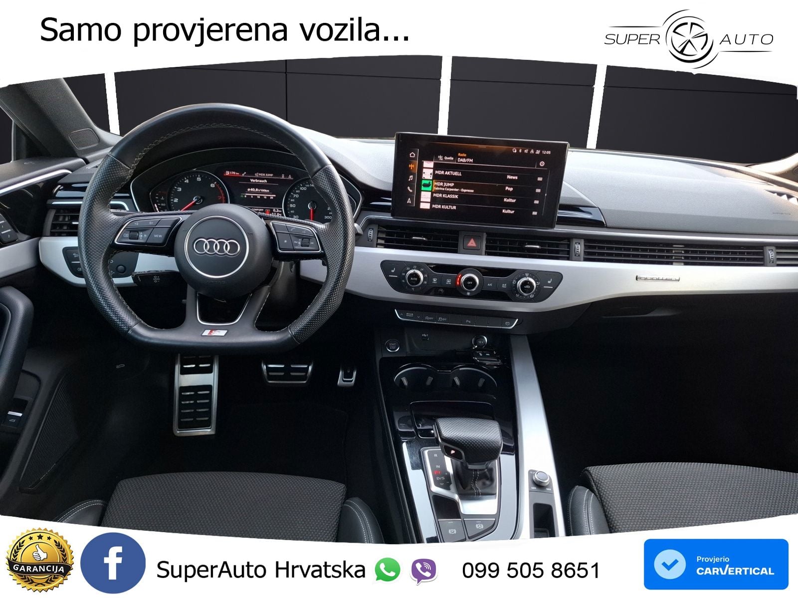Audi A5 Sportback 45 TFSI (265 KS) quattro S tronic S line MATRIX+GR SJED+KAM