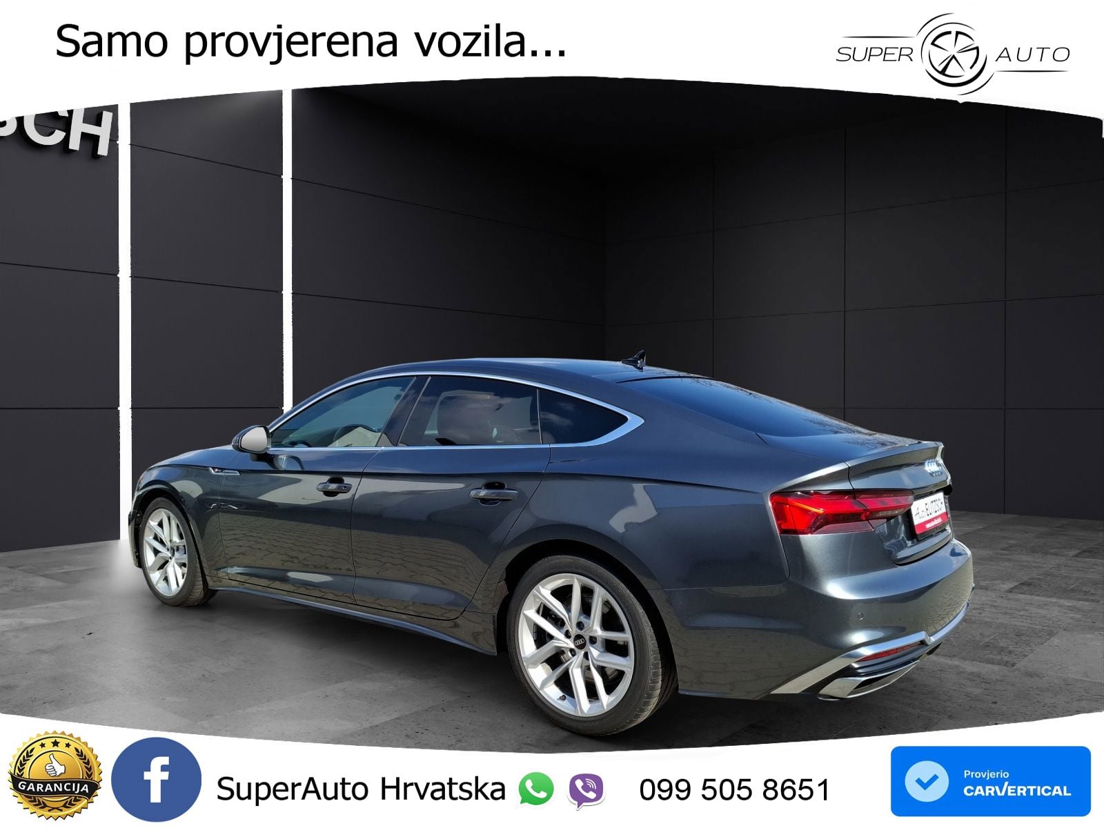 Audi A5 Sportback 45 TFSI (265 KS) quattro S tronic S line MATRIX+GR SJED+KAM