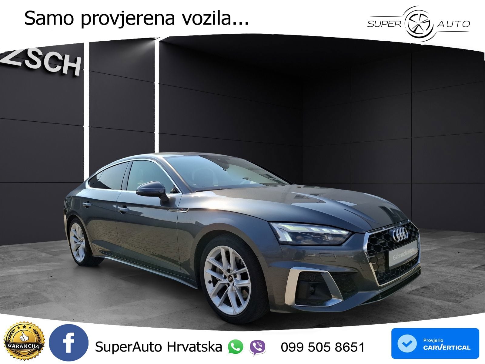Audi A5 Sportback 45 TFSI (265 KS) quattro S tronic S line MATRIX+GR SJED+KAM