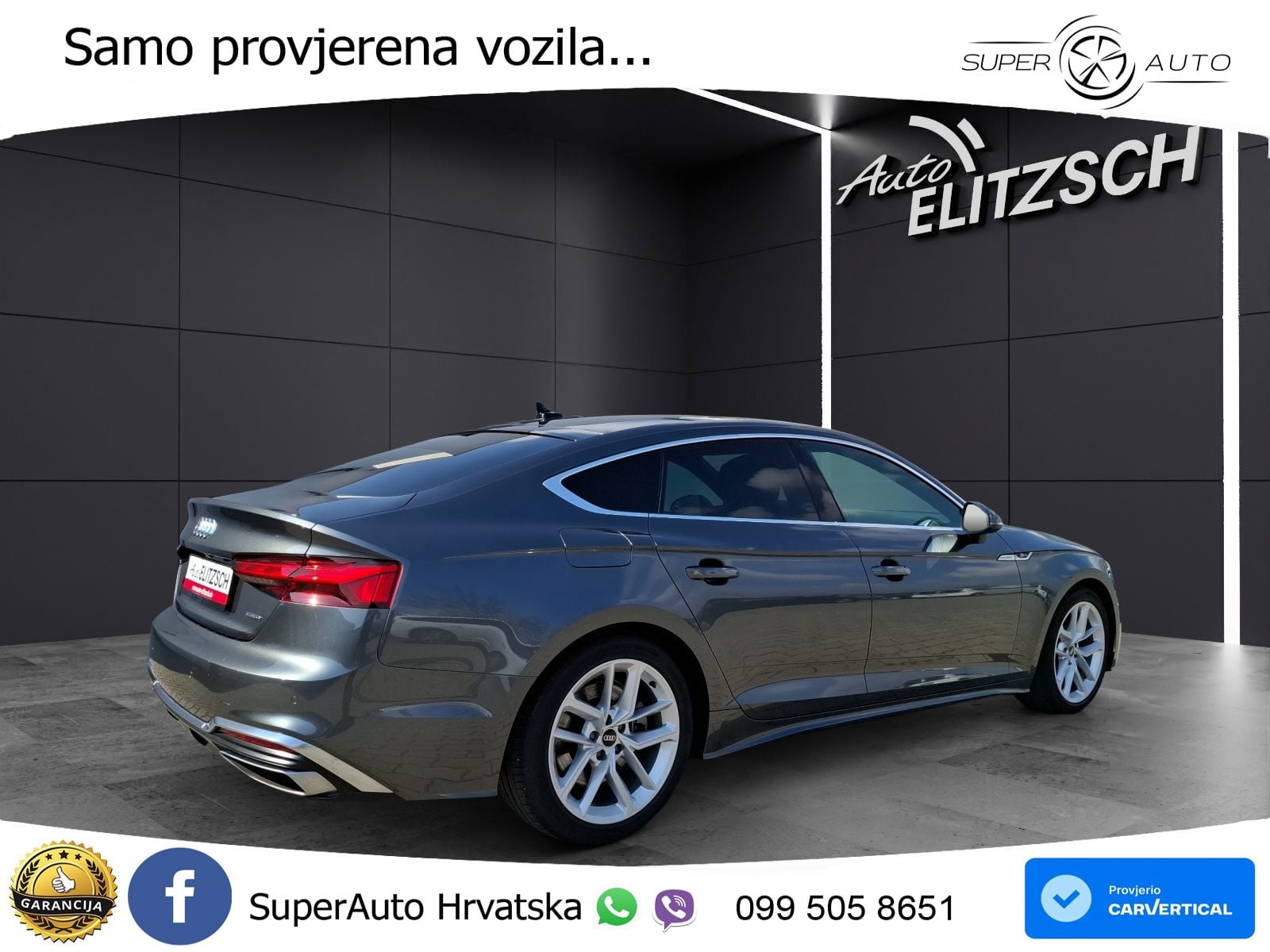 Audi A5 Sportback 45 TFSI (265 KS) quattro S tronic S line MATRIX+GR SJED+KAM