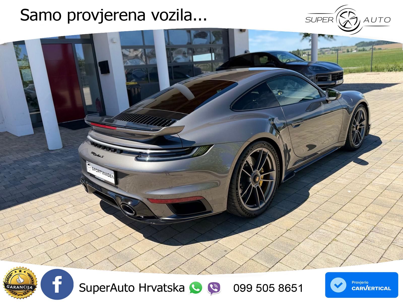 Porsche 911 Turbo S 3.8 (650 KS) PDK ZRAČNI+ACC+GR SJED+KAM