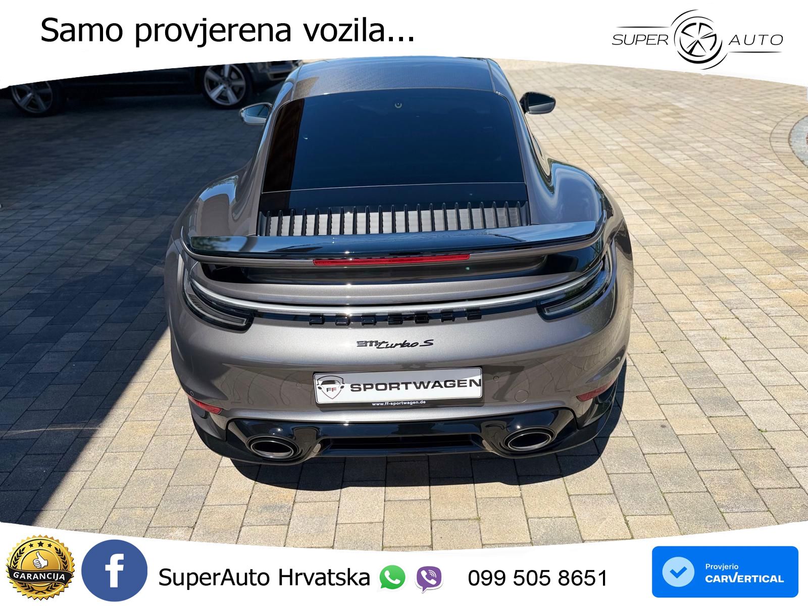 Porsche 911 Turbo S 3.8 (650 KS) PDK ZRAČNI+ACC+GR SJED+KAM