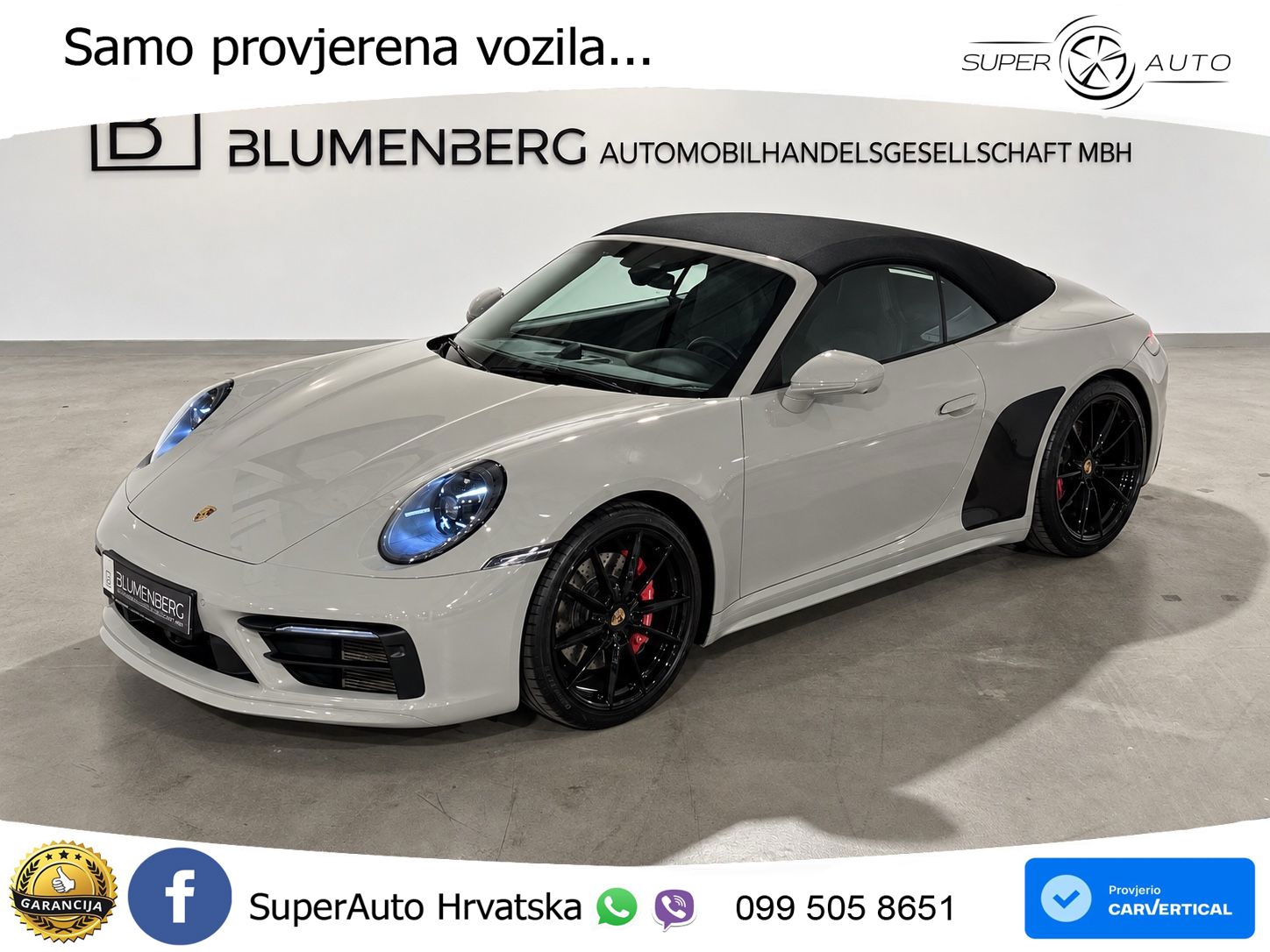 Porsche 911 Carrera 4S Cabriolet 3.0 (450 KS) PDK MATRIX+GR SJED+KAM
