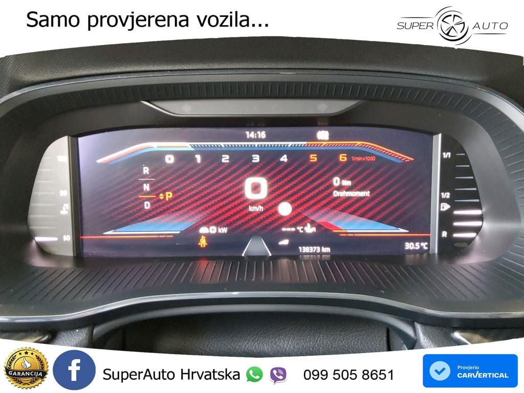 Škoda Octavia Combi RS 2.0 TDI (200 KS) DSG MATRIX+GR SJED+KAM