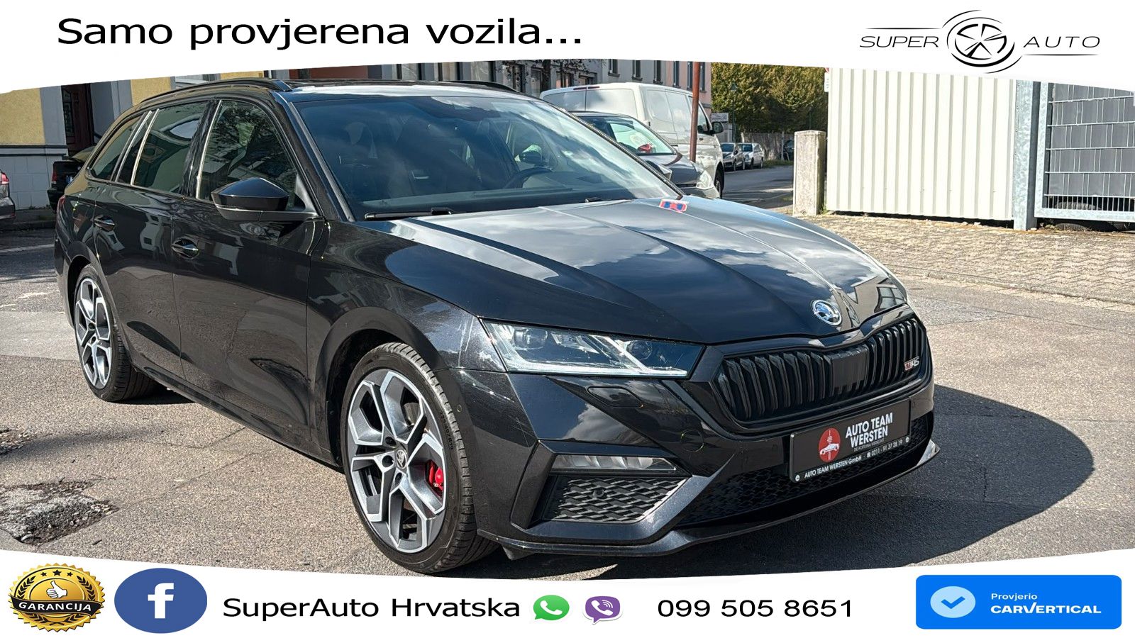 Škoda Octavia Combi RS 2.0 TDI (200 KS) 4x4 DSG LED+GR SJED+ACC
