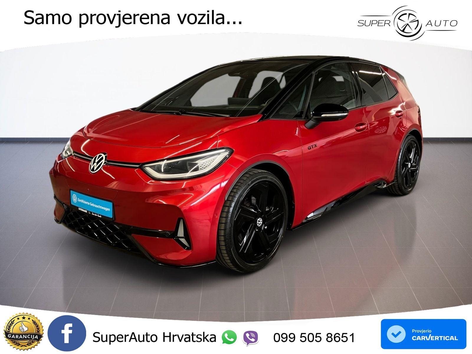 Volkswagen ID.3 GTX Performance 84 kWh (326 KS) LED+GR SJED+ACC