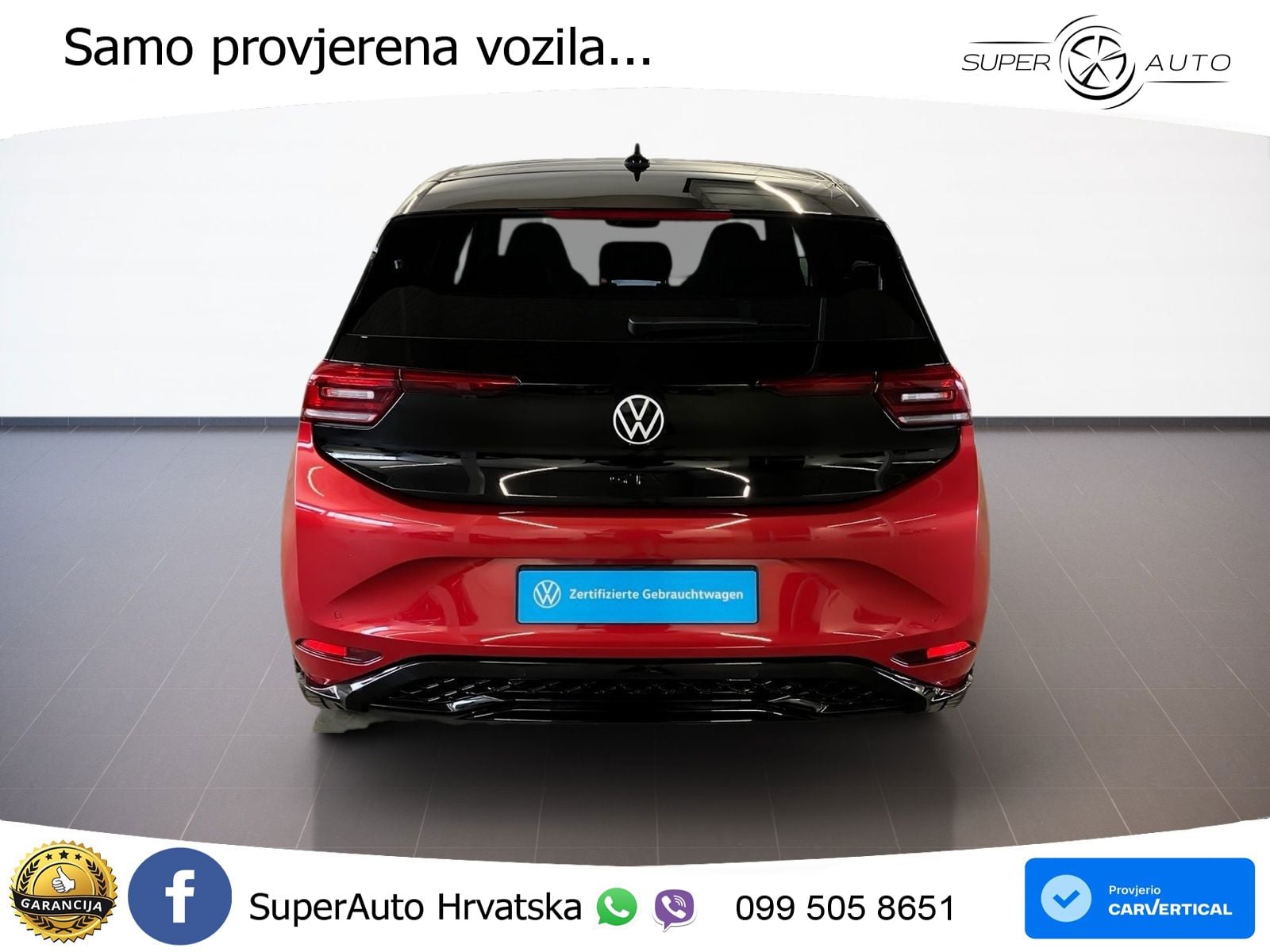Volkswagen ID.3 GTX Performance 84 kWh (326 KS) LED+GR SJED+ACC