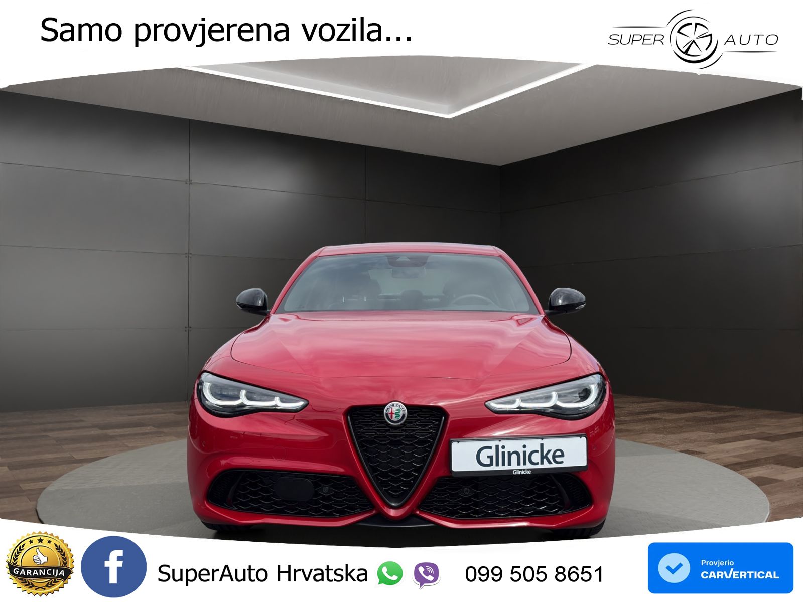 Alfa Romeo Giulia 2.0 Turbo (280 KS) Q4 Automatic LED+GR SJED+ACC