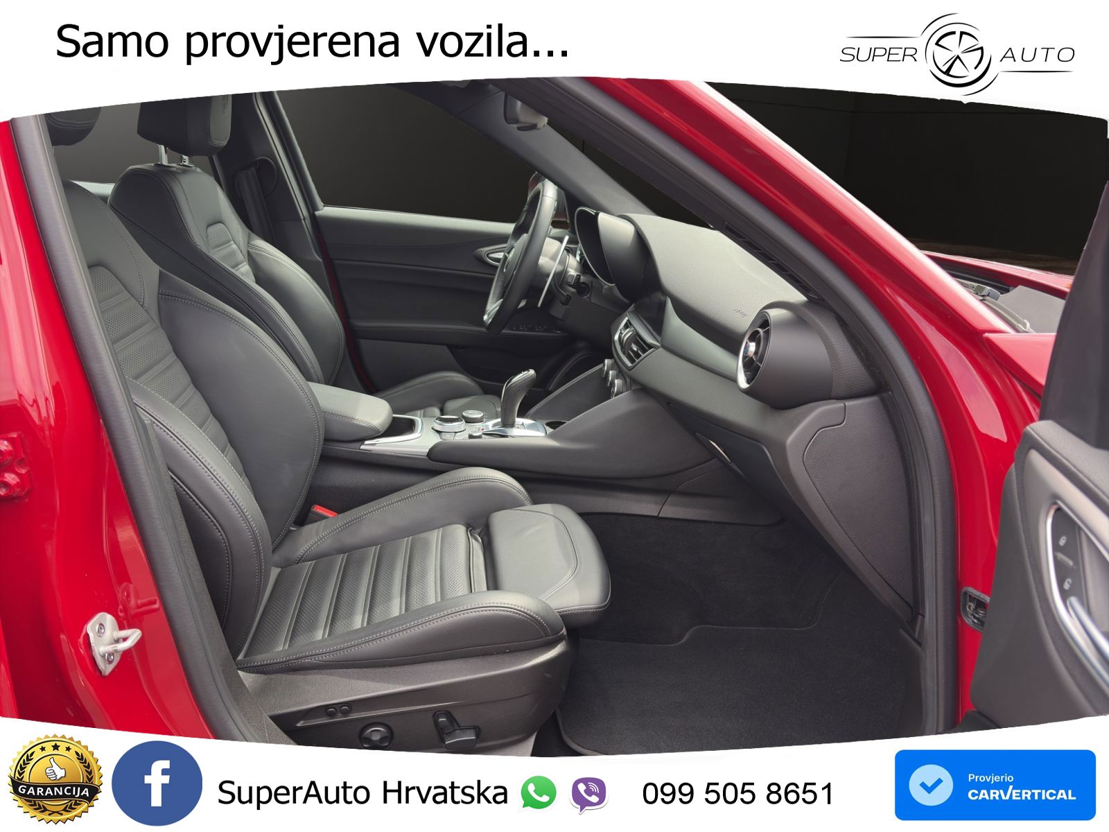 Alfa Romeo Giulia 2.0 Turbo (280 KS) Q4 Automatic LED+GR SJED+ACC