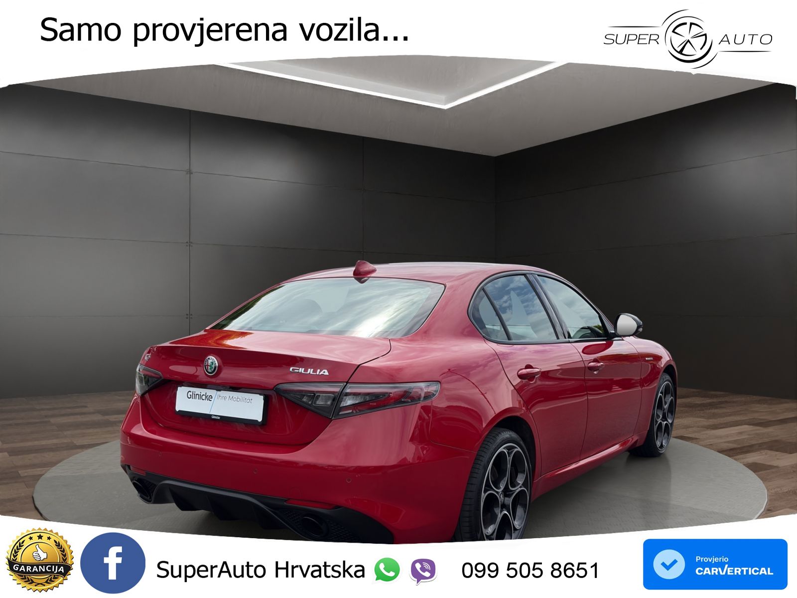 Alfa Romeo Giulia 2.0 Turbo (280 KS) Q4 Automatic LED+GR SJED+ACC