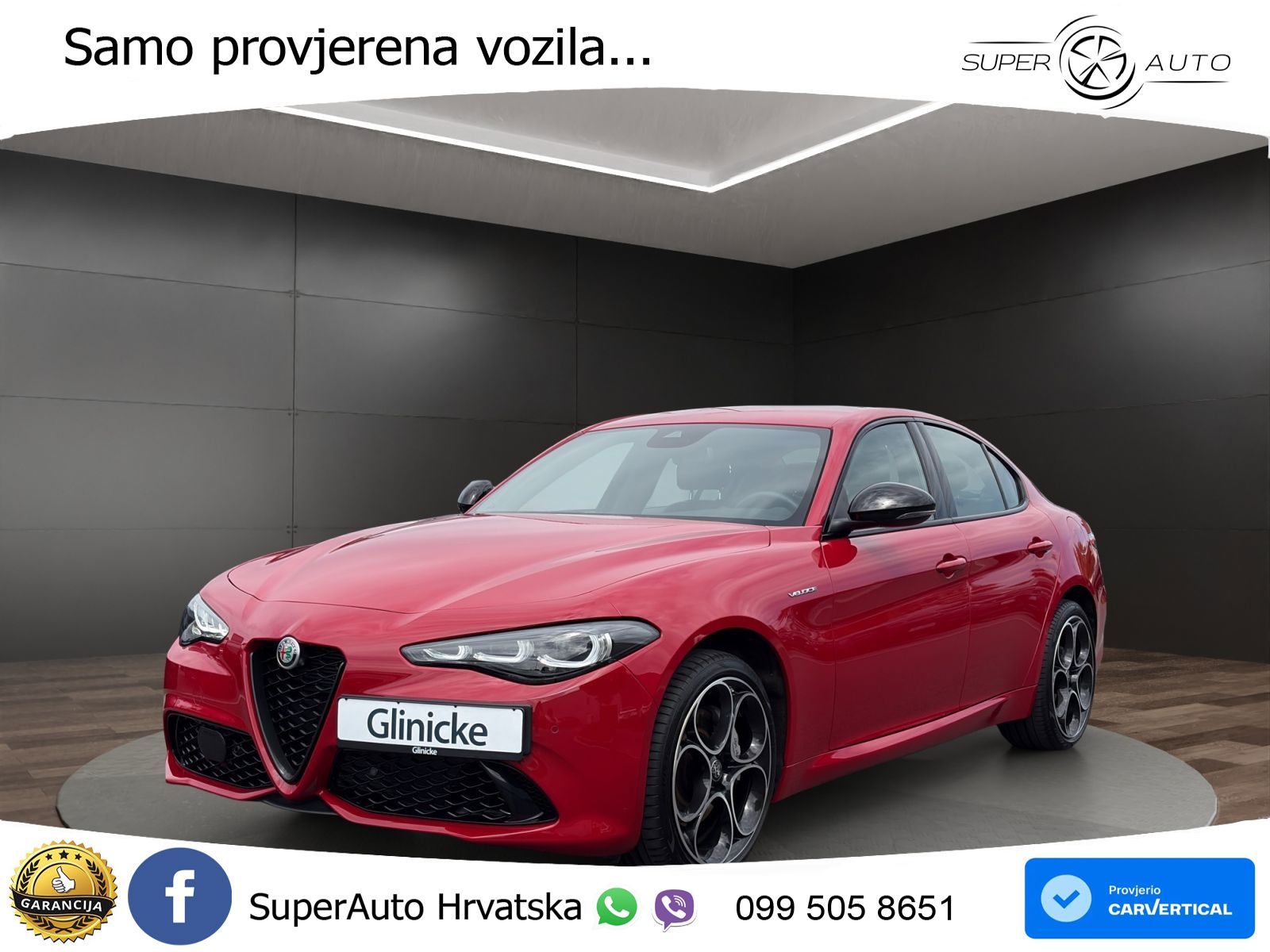 Alfa Romeo Giulia 2.0 Turbo (280 KS) Q4 Automatic LED+GR SJED+ACC