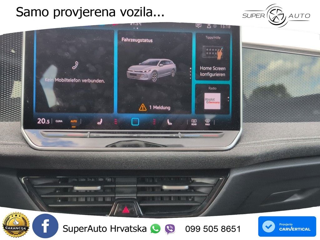 Volkswagen Passat Variant 1.5 eTSI (150 KS) DSG LED+GR SJED+ACC