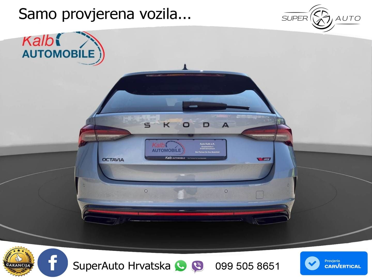 Škoda Octavia Combi RS 2.0 TSI (265 KS) DSG LED+GR SJED+ACC