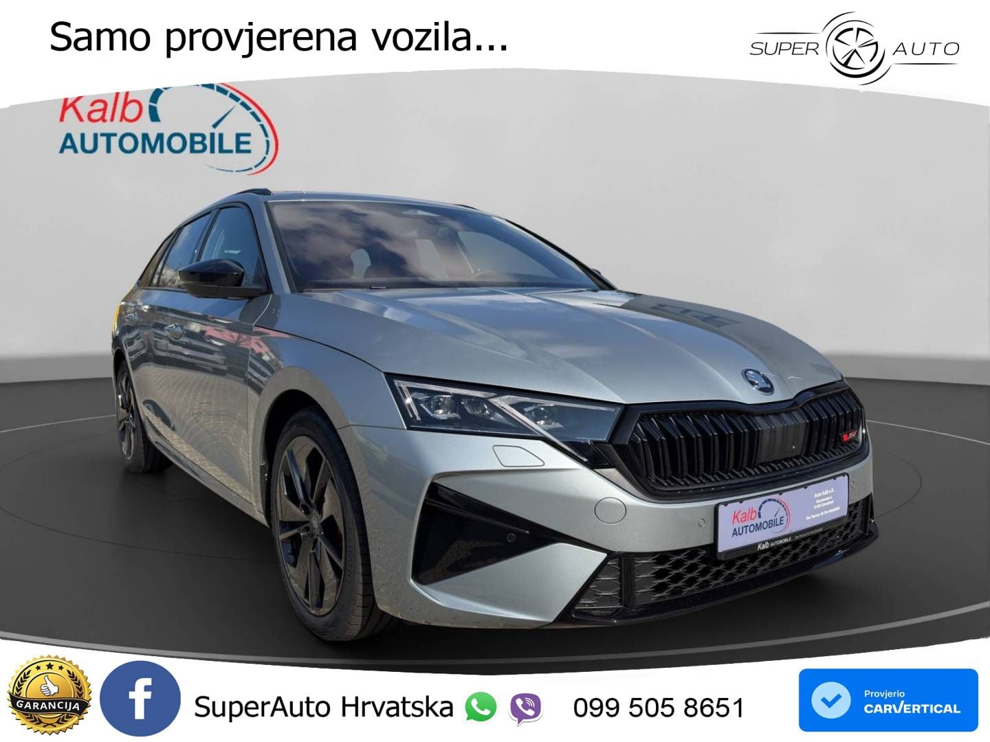 Škoda Octavia Combi RS 2.0 TSI (265 KS) DSG LED+GR SJED+ACC