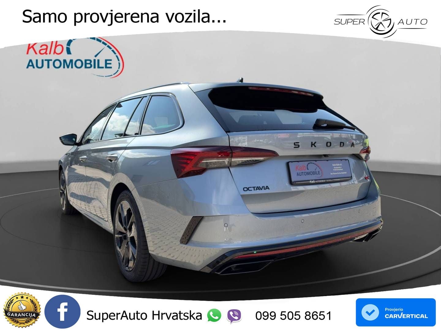 Škoda Octavia Combi RS 2.0 TSI (265 KS) DSG LED+GR SJED+ACC