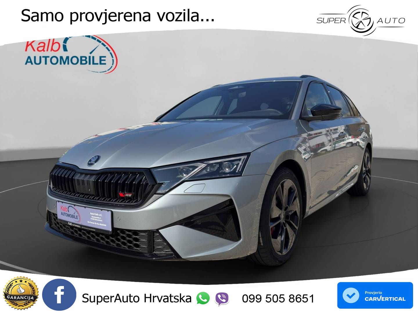 Škoda Octavia Combi RS 2.0 TSI (265 KS) DSG LED+GR SJED+ACC