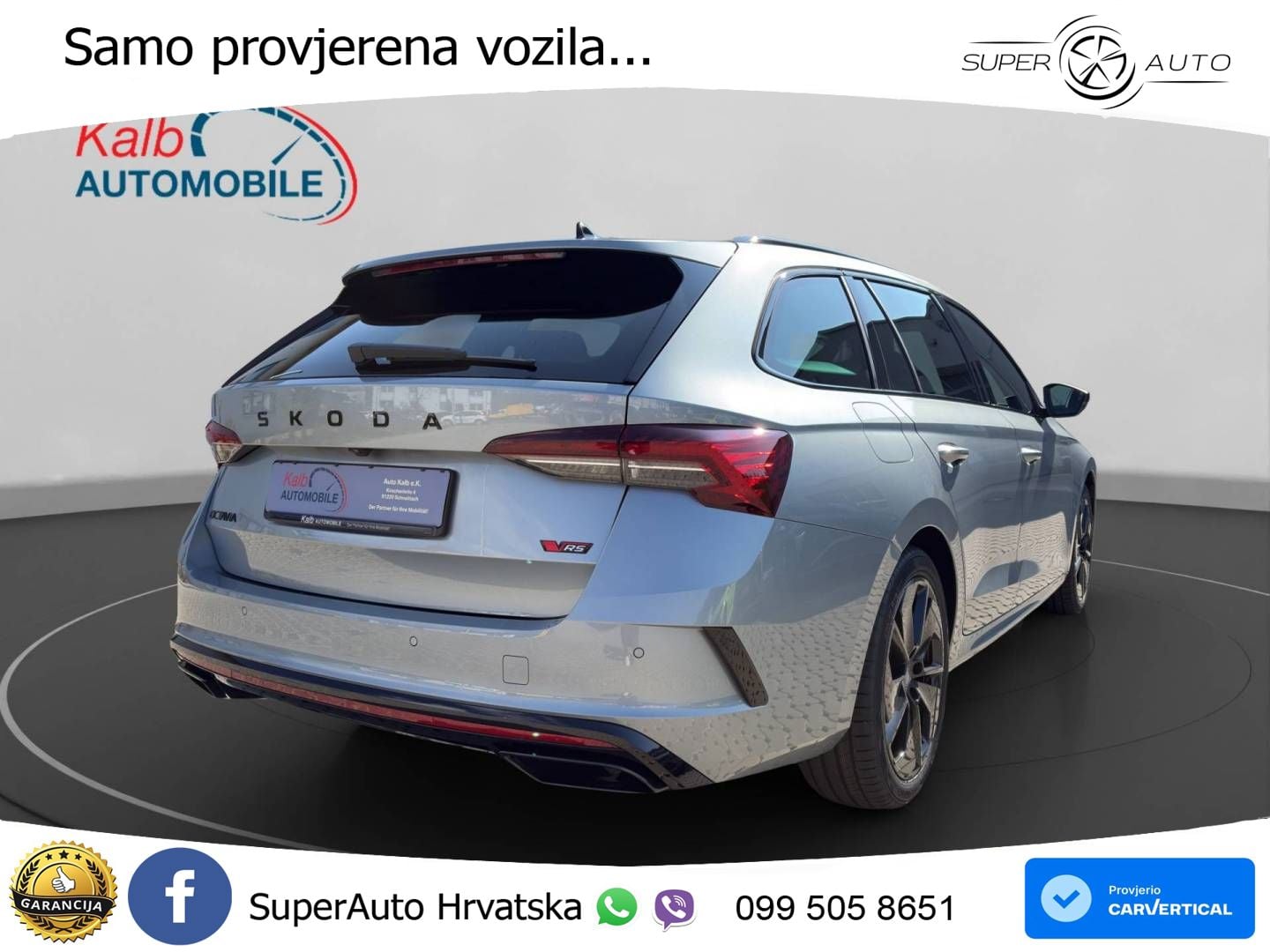 Škoda Octavia Combi RS 2.0 TSI (265 KS) DSG LED+GR SJED+ACC